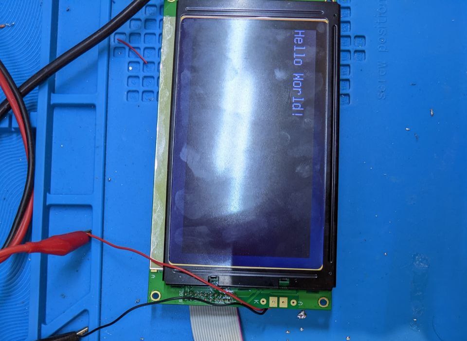the display now shows the correct image. the rotation can be changed in software