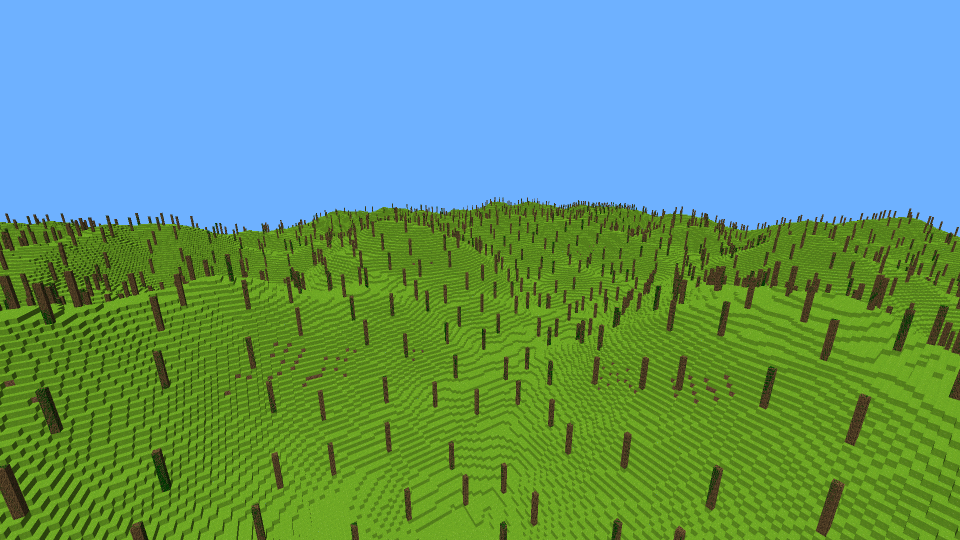 this algorithm does not generate adjacent tree trunks anymore